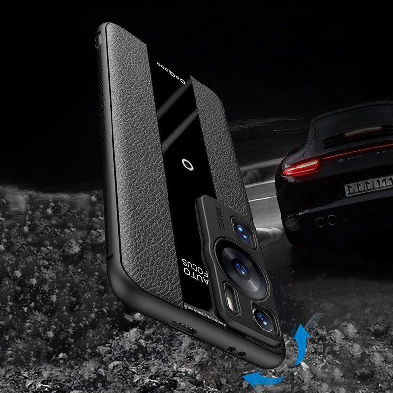 Q.COO For Huawei P60 / P60 Pro Fall Proof Case PU Leather+TPU+Acrylic Phone Shell Q.COO For Huawei P60 / P60 Pro Fall Proof Case PU Leather+TPU+Acrylic Phone Shell